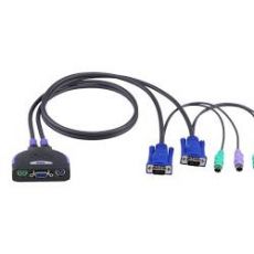  ПЕРЕМИКАЧ KVM ATEN CS-62 2-ПОРТОВИЙ НАСТІЛЬНИЙ PS\2, 2048X1536, КОМПЛЕКТ КАБЕЛЕЙ, fig. 1 