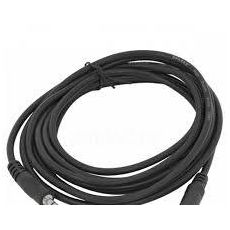 Подовжувач AUDIO DC3.5 тато-мама 0,5м, ССА Stereo Jack, (круглий) Black cable, Пакет (07918), fig. 1 