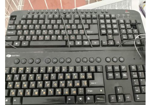  Клавиатура компьютерная в ассортименте, USB, PS/2, БУ, фото 1 