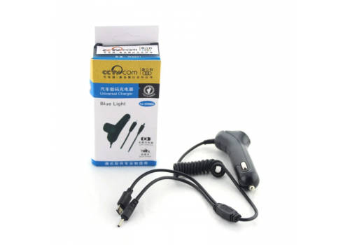  АВТОМОБІЛЬНЕ ЗАРЯДНЕ NONAME 12V-USB MICRO, 5-5.5V, 0,8A, BLACK, BOX (5749), фото 1 