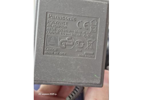  Блок живлення input: 220-240V, 50-60Hz, 45mA// output: 6,5V, 500mA шт 4,7*1,8мм, fig. 1 