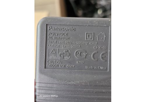  Блок живлення input: 220-240V, 50-60Hz, 40mA// output: 6V, 500mA шт 5,5*1,8мм, fig. 1 
