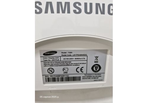  Монітор 17'' Samsung SM 732N ASW, 300cd/m2, 700:1, 5ms, 160h/160v, 1280x1024, VGA, White, ЖКИ, фото 3 