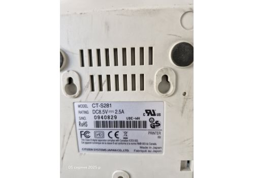  ПРИНТЕР ДЛЯ ДРУКУ ЧЕКІВ CITIZEN CT-S281, fig. 4 