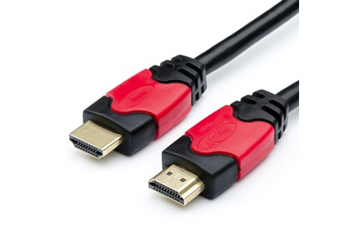  Кабель HDMI - HDMI 5m ver 1.4 Red/Gold пакет ATcom (14948), fig. 1 