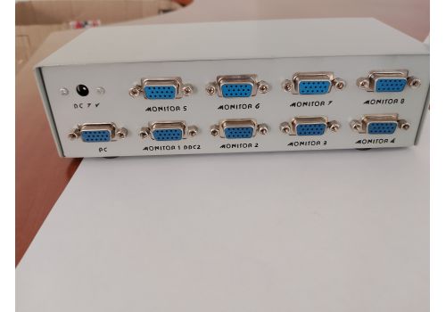 З'ЄДНЮВАЧ/СПЛІТТЕР Cablexpert GVS-128 VGA SPLITTER 8 МОНІТОРІВ 200MHZ, 2048X1536 БУ, fig. 2 