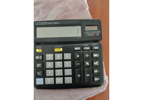  КАЛЬКУЛЯТОР CITIZEN SDC 320 БУХГАЛТЕРСЬКИЙ, 12 РОЗРЯДІВ БУ, fig. 1 