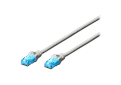  Патч-корд DIGITUS CAT 5e UTP, 3м, AWG 26/7, CCA, PVC, сірий (DK-1512-030), fig. 1 