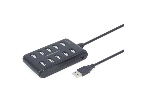  Концентратор Gembird USB 2.0 10 ports black (UHB-U2P10P-01), fig. 1 