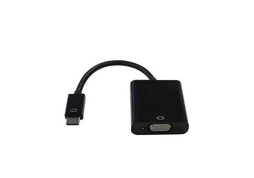  ПЕРЕХІДНИК miniHDMI (MALE) - VGA (FEMALE) 30CM (ПАКЕТ) ЧОРНИЙ (2777), fig. 1 