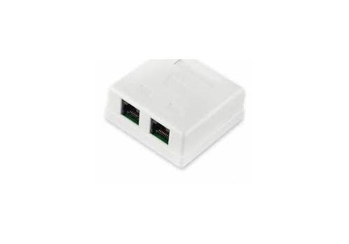 Розетка LOGICPOWER (LP-114) 2-ПОРТ. RJ-45, КАТ.5E UTP (2310), fig. 1 